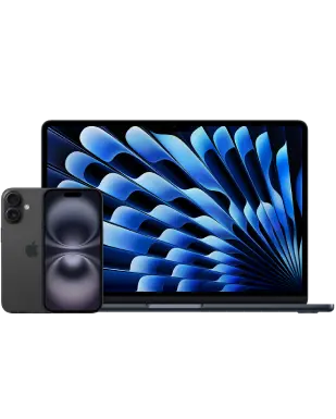 Apple iPhone 16 mit Apple MacBook Air 13 (M4) mit Vertrag